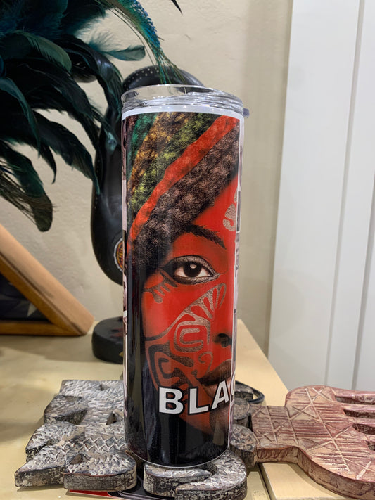 Black History Face Tumbler RTS