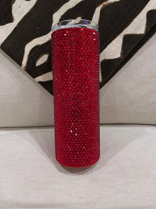 Red Rhinestone Tumbler -RTS